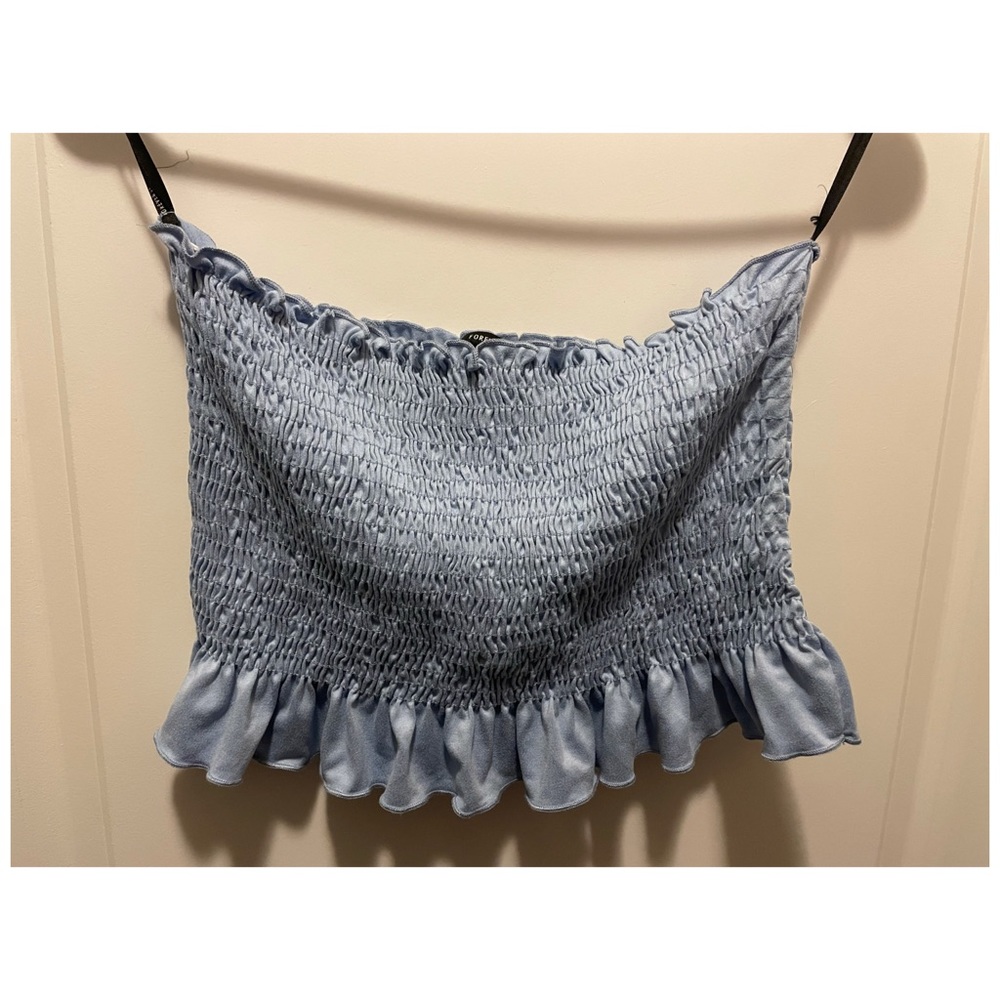 Forever 21 blue crop top